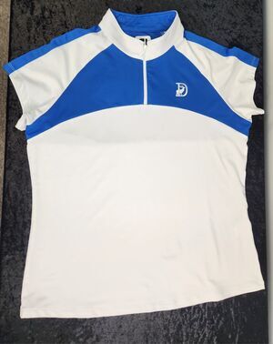 Fj FootJoy Womens Jersey Mesh Raglan Sleeve Golf Polo-Size Large